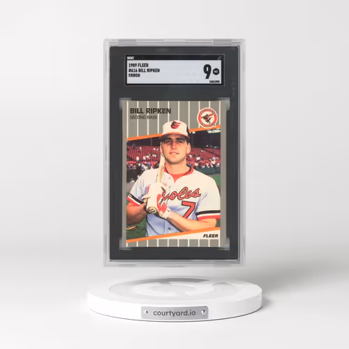 1989 Fleer #616 Bill Ripken - Error (SGC 9 MINT)