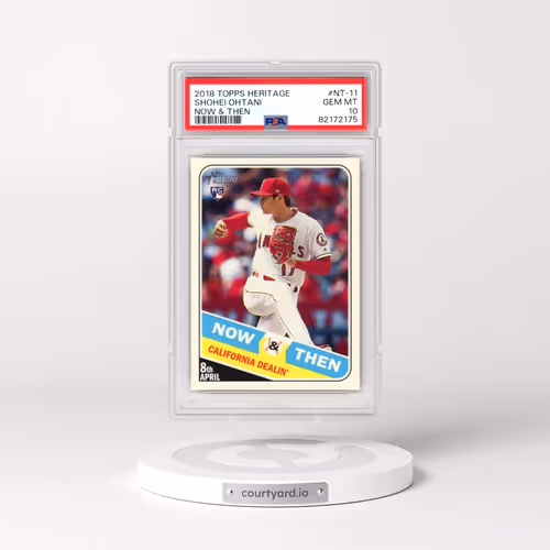 2018 Topps Heritage Now & Then #NT-11 Shohei Ohtani (PSA 10 GEM MINT)