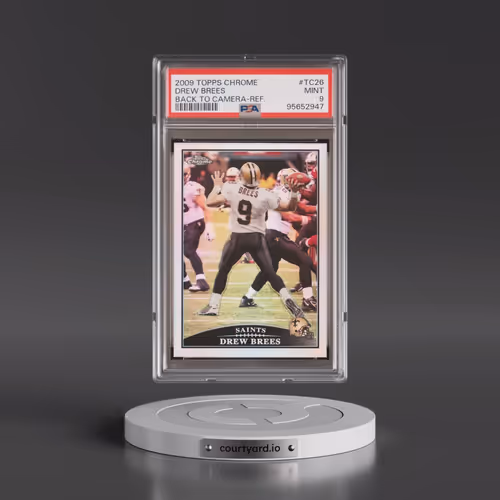 2009 Topps Chrome #TC26 Drew Brees - Back to Camera-Refractor (PSA 9 MINT)