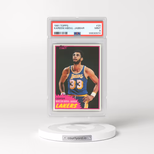 1981 Topps #20 Kareem Abdul-Jabbar (PSA 9 MINT)
