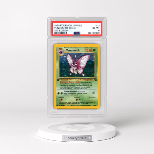 1999 Pokémon Jungle #13 Venomoth - 1st Edition Holo (PSA 6 EX-MT)