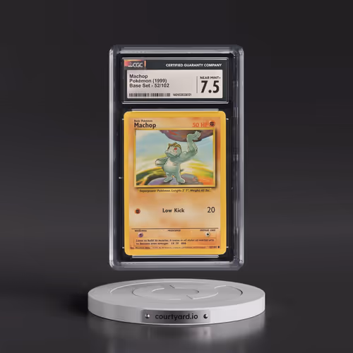 1999 Base Set #52/102 Machop (CGC 7.5 NM+)