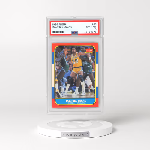 1986 Fleer #66 Maurice Lucas (PSA 8 NM-MT)