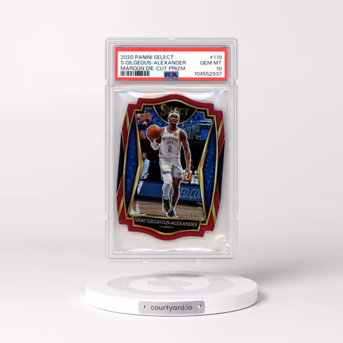 2020 Panini Select #119 Shai Gilgeous-Alexander - Maroon Die-Cut Prizm (PSA 10 GEM MINT)