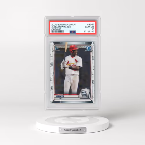 2020 Bowman Draft #BD57 Jordan Walker - Chrome (PSA 10 GEM MINT)