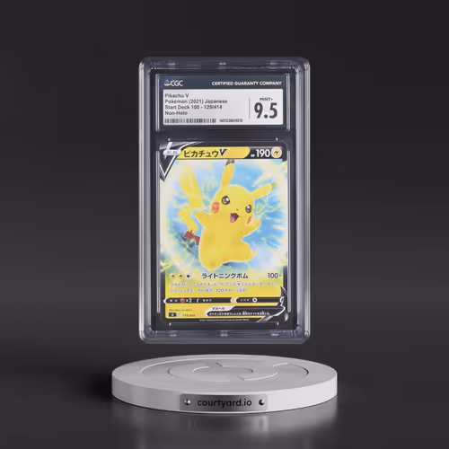 2021 Start Deck 100 #129/414 Pikachu V - Non Holo (CGC 9.5 MINT+)