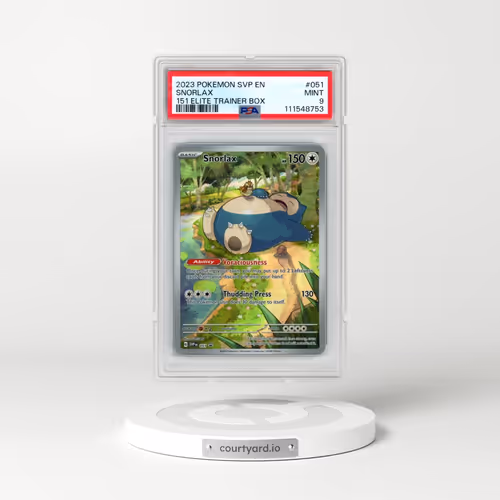 2023 Pokémon Svp EN-SV Black Star Promo #051 Snorlax - 151 Elite Trainer Box (PSA 9 MINT)