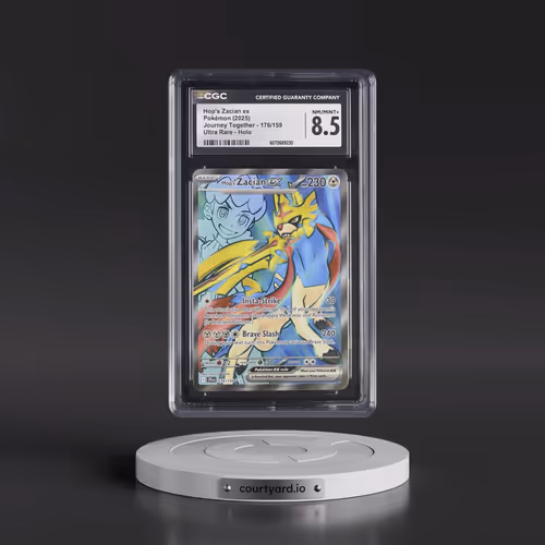 2025 Pokémon Jtg EN-Journey Together #176 Hop's Zacian EX - Holo Ultra Rare (CGC 8.5 NM-MT+)