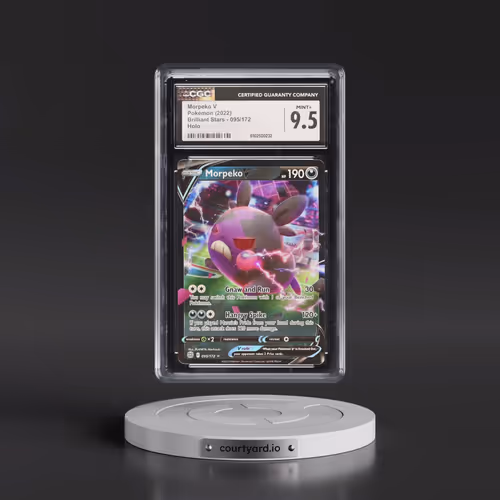 2022 Brilliant Stars #095/172 Morpeko V - Holo (CGC 9.5 MINT+)