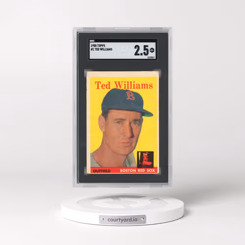 1958 Topps #1 Ted Williams (SGC 2.5 GOOD+)