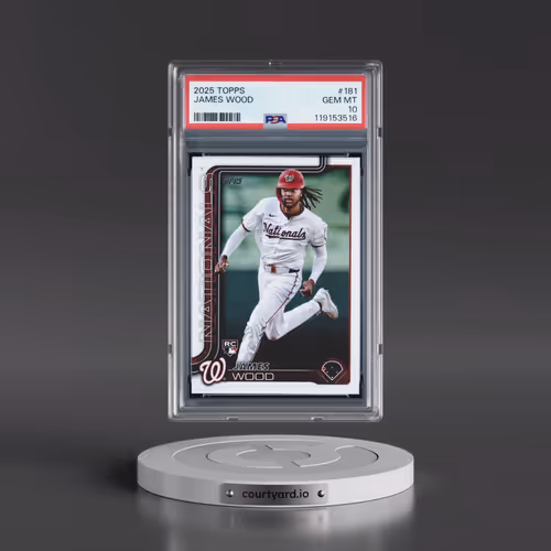 2025 Topps #181 James Wood (PSA 10 GEM MINT)