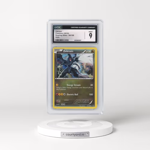 2015 Roaring Skies #64/108 Zekrom - Holo (CGC 9 MINT)