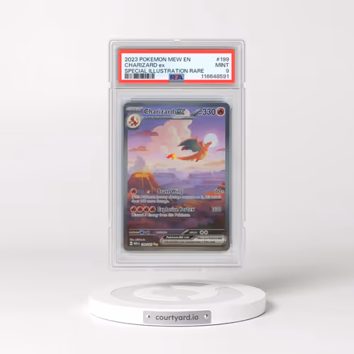 2023 Pokémon Mew EN-151 #199 Charizard EX - Holo Special Illustration Rare (PSA 9 MINT)