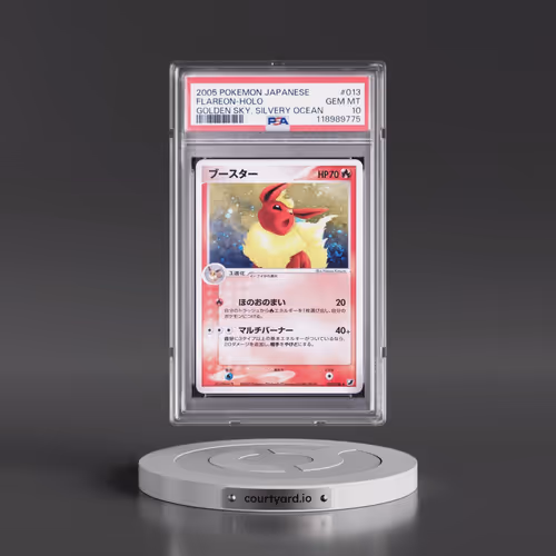 2005 Pokémon Golden Sky, Silvery Ocean #013 Flareon - Holo (PSA 10 GEM MINT)