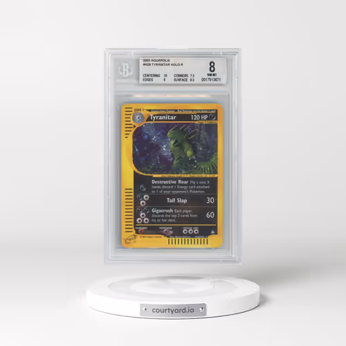 2003 Aquapolis #H28 Tyranitar - Holo (BGS 8 NM-MT)