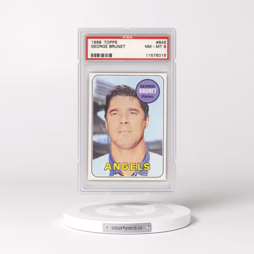 1969 Topps #645 George Brunet (PSA 8 NM-MT)
