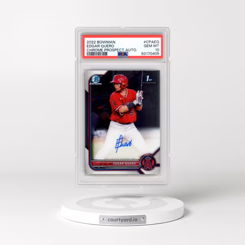 2022 Bowman Chrome Prospect Autographs #CPAEQ Edgar Quero (PSA 10 GEM MINT)