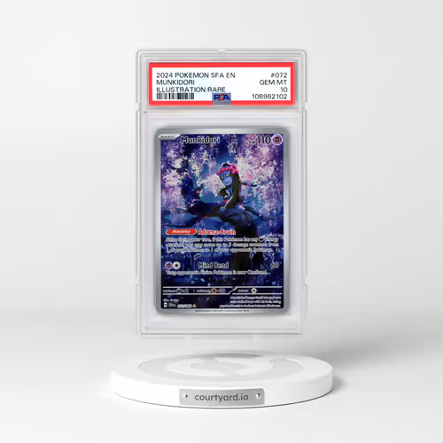 2024 Pokémon Sfa EN-Shrouded Fable #072 Munkidori - Illustration Rare (PSA 10 GEM MINT)