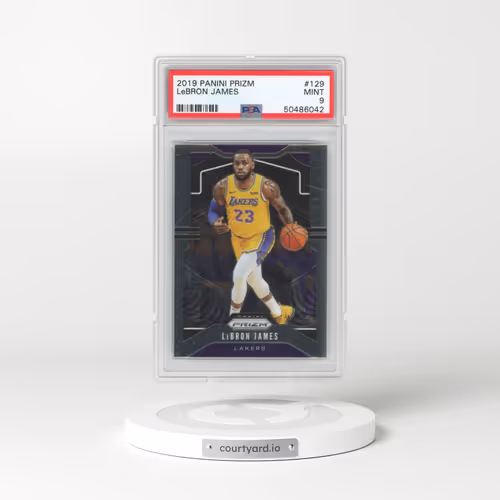 2019 Panini Prizm #129 LeBron James (PSA 9 MINT)