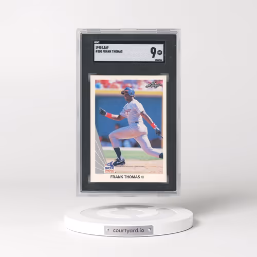 1990 Leaf #300 Frank Thomas (SGC 9 MINT)