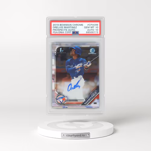 2019 Bowman Chrome Prospects Autographs #CPAOM Orelvis Martinez (PSA 10 GEM MINT)