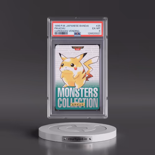 1996 Pokémon Bandai Carddass Vending #25 Pikachu (PSA 6 EX-MT)