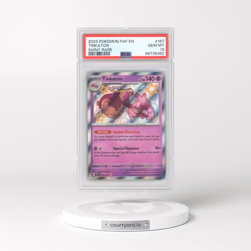 2024 Pokémon Paf EN-Paldean Fates #167 Tinkaton - Shiny Rare (PSA 10 GEM MINT)