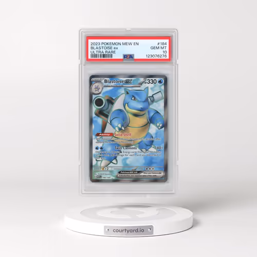 2023 Pokémon Mew EN-151 #184 Blastoise EX - Holo Ultra Rare (PSA 10 GEM MINT)