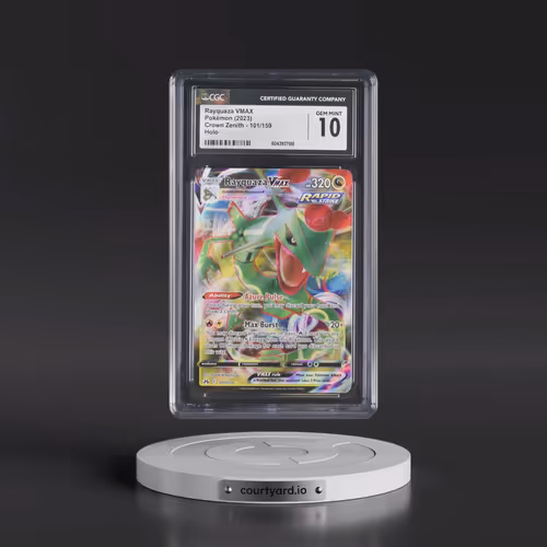 2023 Crown Zenith #101/159 Rayquaza VMAX - Holo (CGC 10 GEM MINT)