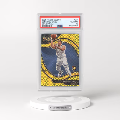 2020 Panini Select #271 Desmond Bane - Gold Prizm (PSA 10 GEM MINT)