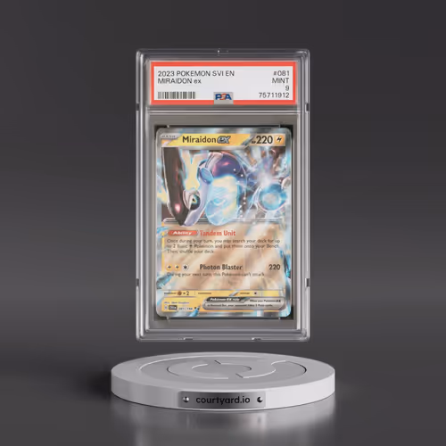 2023 Pokémon Svi EN-Scarlet & Violet #081 Miraidon EX - Holo (PSA 9 MINT)