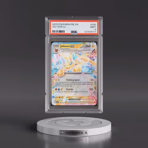 2025 Pokémon Pre EN-Prismatic Evolutions #030 Jolteon EX - Holo (PSA 9 MINT)