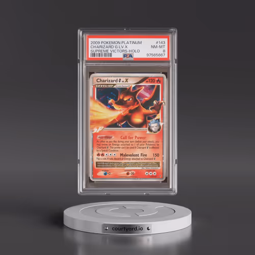 2009 Pokémon Platinum Supreme Victors #143 Charizard G LV.X - Holo (PSA 8 NM-MT)