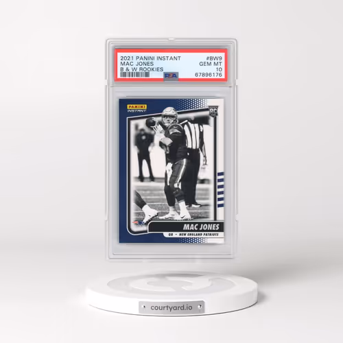 2021 Panini Instant Black & White Rookies #BW9 Mac Jones (PSA 10 GEM MINT)