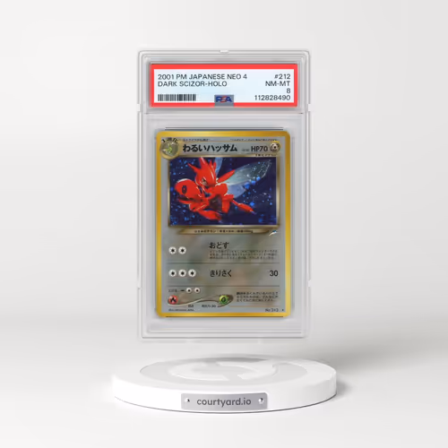 2001 Pokémon Neo 4 #212 Dark Scizor - Holo (PSA 8 NM-MT)