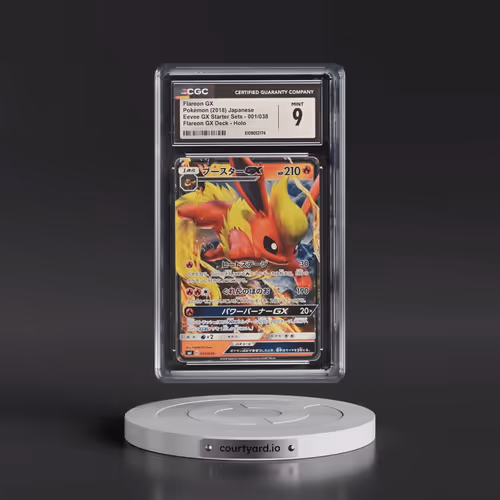2018 Eevee GX Starter Sets #001/038 Flareon GX - Flareon GX Deck Holo (CGC 9 MINT)