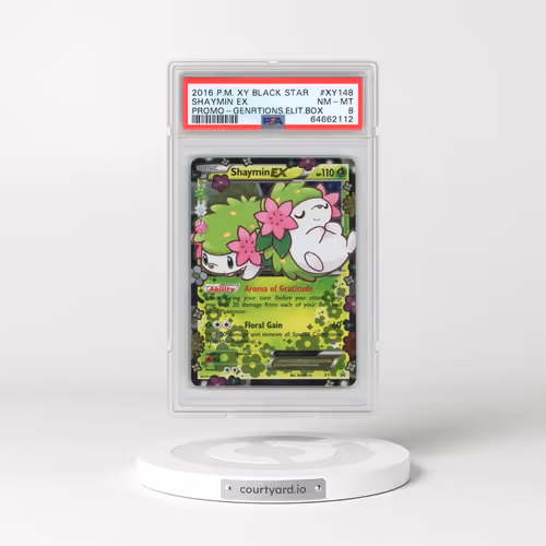 2016 Pokémon XY Black Star Promo #XY148 Shaymin EX - Holo Generations Elite Trainer Box (PSA 8 NM-MT)