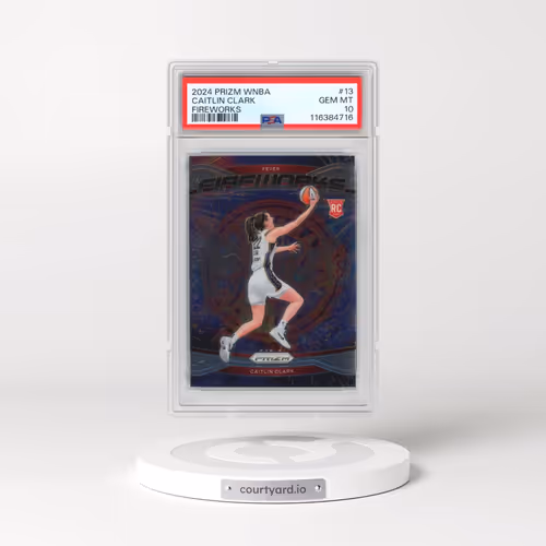 2024 Panini Prizm WNBA Fireworks #13 Caitlin Clark (PSA 10 GEM MINT)