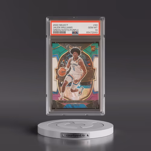 2022 Panini Select #90 Jalen Williams - Green/White/Purple (PSA 10 GEM MINT)
