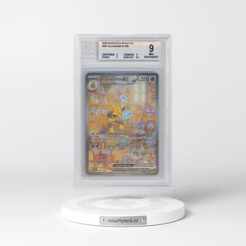 2023 Scarlet & Violet 151 - MEW EN #201 Alakazam ex - Special Illustration Rare (BGS 9 MINT)