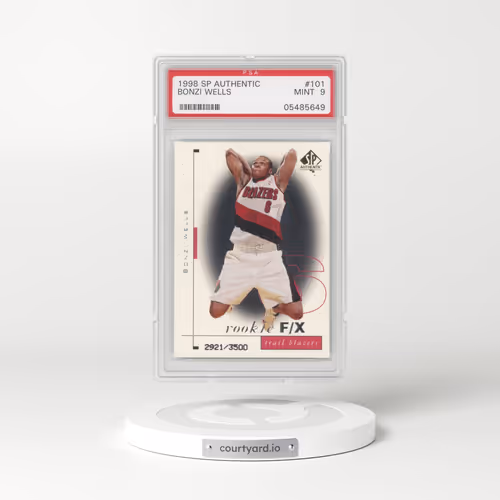 1998 SP Authentic #101 Bonzi Wells (PSA 9 MINT)