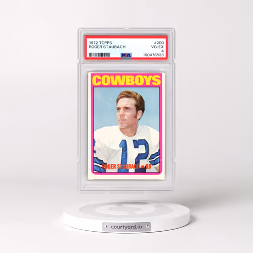 1972 Topps #200 Roger Staubach (PSA 4 VG-EX)