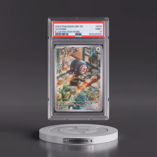 2023 Pokémon Obf EN-Obsidian Flames #209 Lechonk - Illustration Rare (PSA 9 MINT)