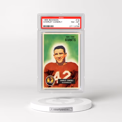 1955 Bowman #16 Charley Conerly (PSA 8 NM-MT)