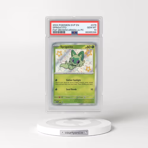 2024 Pokémon Svp EN-SV Black Star Promo #076 Sprigatito - Paldean Fates Meowscarada EX Premium Colle