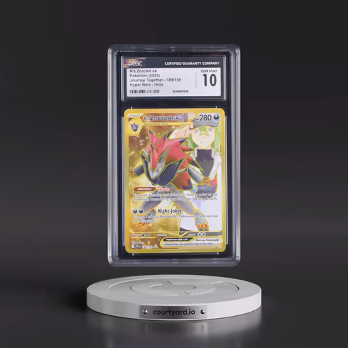 2025 Pokémon Jtg EN-Journey Together #189 N's Zoroark EX - Holo Hyper Rare (CGC 10 GEM MINT)