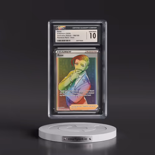2020 Darkness Ablaze #196/189 Rose - Rainbow Rare Holo (CGC 10 GEM MINT)