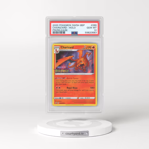 2020 Pokémon Swsh Black Star Promo #066 Charizard - Holo Prerelease (PSA 10 GEM MINT)