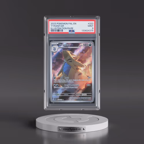 2023 Pokémon Pal EN-Paldea Evolved #222 Tyranitar - Illustration Rare (PSA 9 MINT)