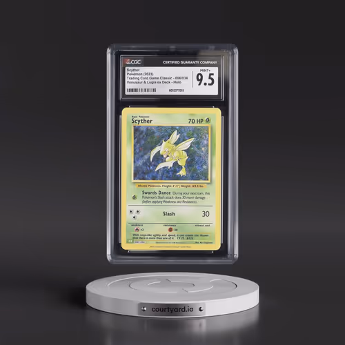 2023 Pokémon CLV-Trading Card Game Classic Venusaur & Lugia EX Deck #006 Scyther (CGC 9.5 MINT+)